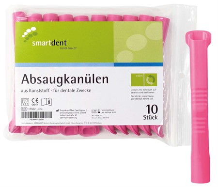 smart sugrör autoklaverbar pink 10 st.