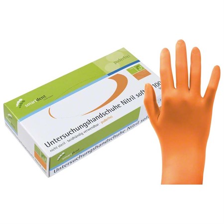 smart handskar nitril soft Orange M 100st