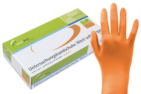 smart handskar nitril soft Orange XS 100st