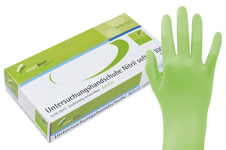 smart handskar nitril soft Grön L 100st