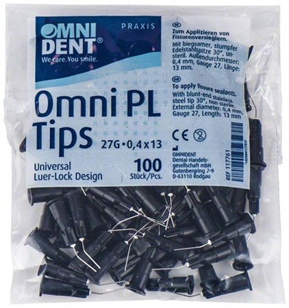 Omni PL Tips 30° D0,4mm G27 L13mm påse 100 st