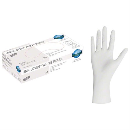 WHITE PEARL nitril handskar 100 st S