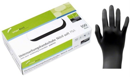 smart handskar nitril soft Svart XS 100st