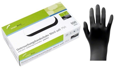 smart handskar nitril soft Svart S 100st