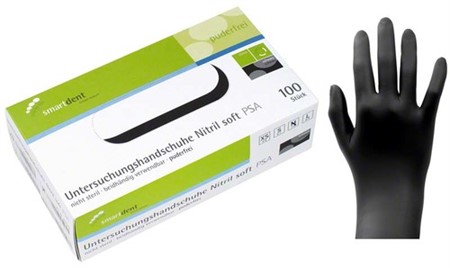 smart handskar nitril soft Svart L 100st