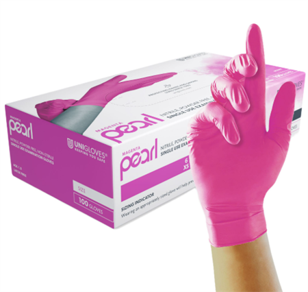 MAGENTA PEARL nitril handskar 100 st XS