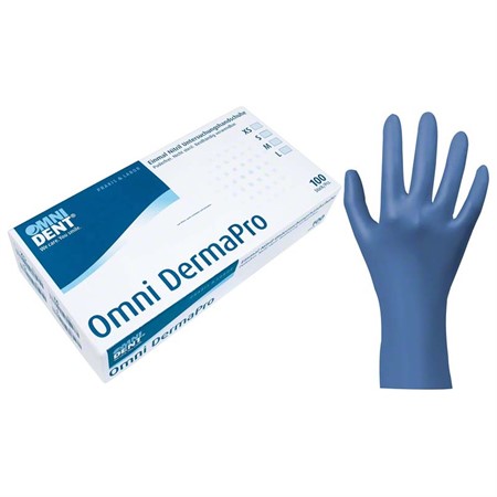 Omni DermaPro nitril handskar 100st M blå