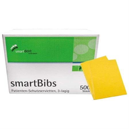 smartBibs 33 x 45 cm 3 lagers 500 st gul