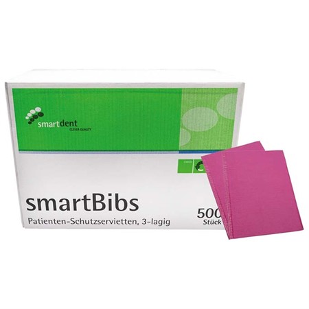 smartBibs 33 x 45 cm 3 lagers 500 st magenta