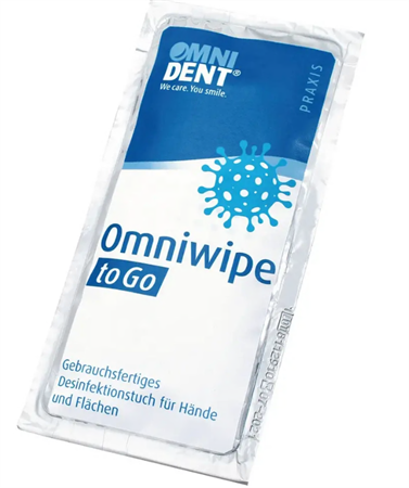 Omniwipe to Go, våtservett 18,5 x 20 cm