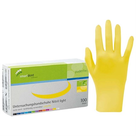 smart handskar nitril light lemon L 100 st.