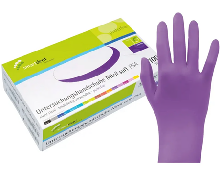 smart handskar nitril soft Mörklila S 100 st.