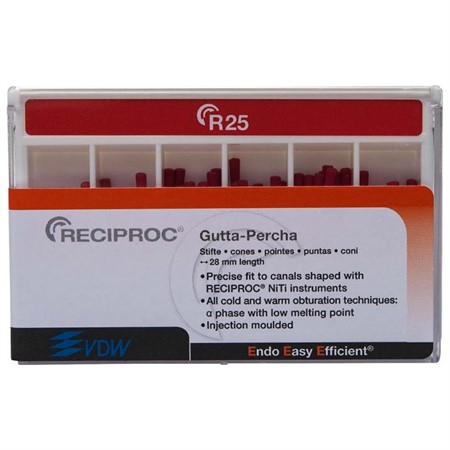 VDW Reciproc guttaperka 28 mm ISO 025 V040214028025 60 st.