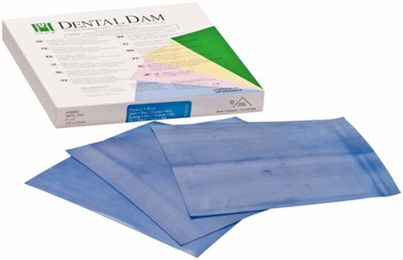 Hygenic Dental Dam stark blå vux. 36st