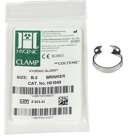 Kofferdamklammer Brinker B2 u. vingar H01049