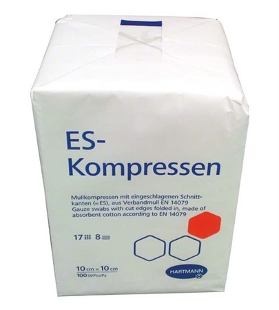 ES-Kompresser osteril 10x10cm 8-lager 100st