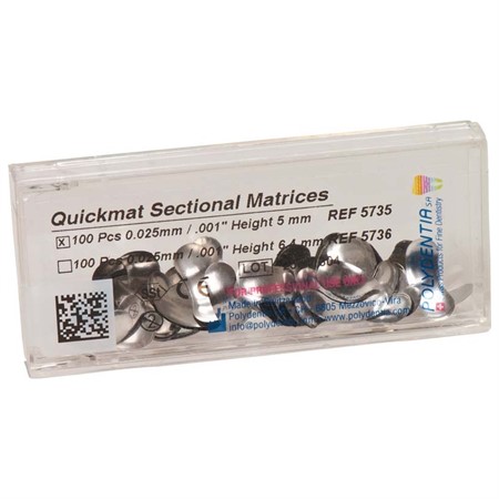 Quickmat DELUXE 0,025 mm x 5 mm, premolar 100 st.