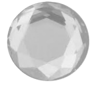 Prodent diamonds, vit, Ø 2 mm, Briljantslipning 3 st.