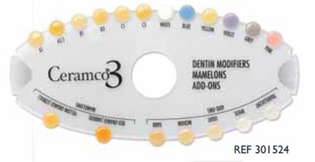 Ceramco 3 Shade Guide: Dentin Modifiers/Mam., 1 pc