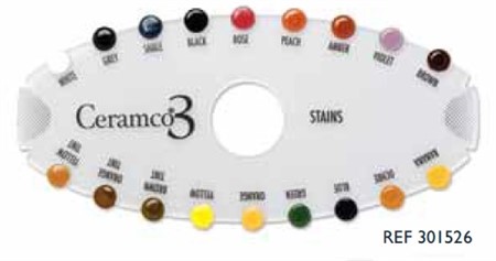 Ceramco 3 Shade Guide: Stains, 1 pc