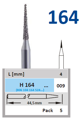Horico diamant HP H 164 009, standard, 5 st