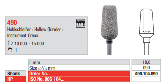 Edenta Diacryl HP, 1 st (ED490.104.090-1)