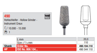 Edenta Diacryl HP, 1 st (ED490.104.110-1)