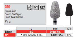 Edenta Diamond HP, 3 st (ED5369.104.070-3)