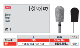 Edenta Diamond HP, 3 st (ED5830.104.070-3)
