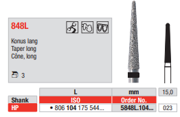 Edenta Diamond HP, 3 st (ED5848L.104.023-3)