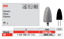 Edenta Diamond HP, 3 st (ED5860.104.060-3)