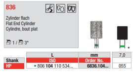 Edenta Diamond HP, 3 st (ED6836.104.055-3)