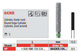 Edenta Diamond HP, 3 st (ED6842KR.104.023-3)