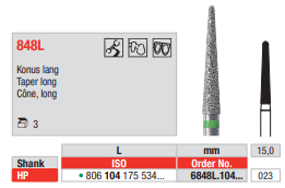 Edenta Diamond HP, 3 st (ED6848L.104.023-3)