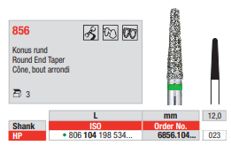 Edenta Diamond HP, 3 st (ED6856.104.023-3)