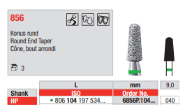 Edenta Diamond HP, 3 st (ED6856P.104.040-3)