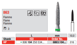 Edenta Diamond HP, 3 st (ED6863.104.016-3)