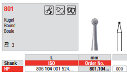 Edenta Diamond HP, 3 st (ED801.104.009-3)