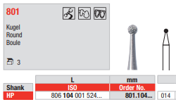 Edenta Diamond HP, 3 st (ED801.104.014-3)