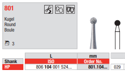 Edenta Diamond HP, 3 st (ED801.104.029-3)