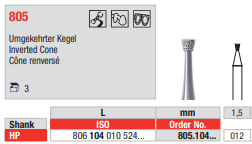 Edenta Diamond HP, 3 st (ED805.104.012-3)