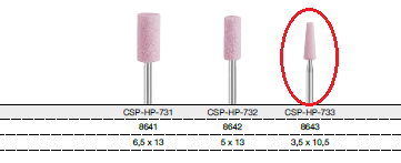 EVE Cerastone rosa konisk CSP HP 733, 10 st