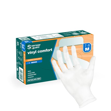 Semperguard Vinyl Comfort pf small, 100st handskar