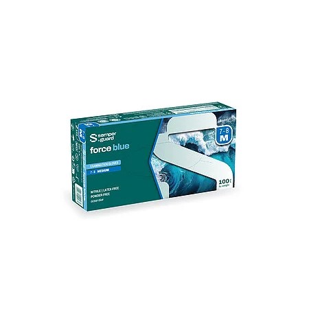 Semperguard Nitril Force blue pf medium, 100st  handskar (HA520102)