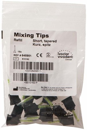Multilink mixing tips short tapered/15st (svart)