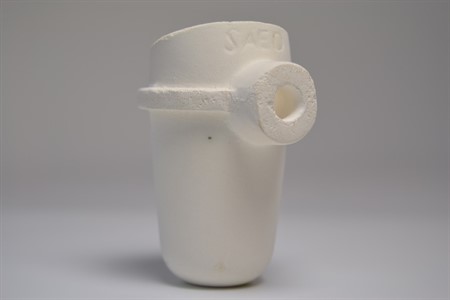 Keramikdegel m. lång pip f. oädla met., C15NPR