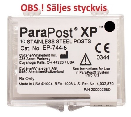 ParaPost XP rostfri stål EP-744-6, svart